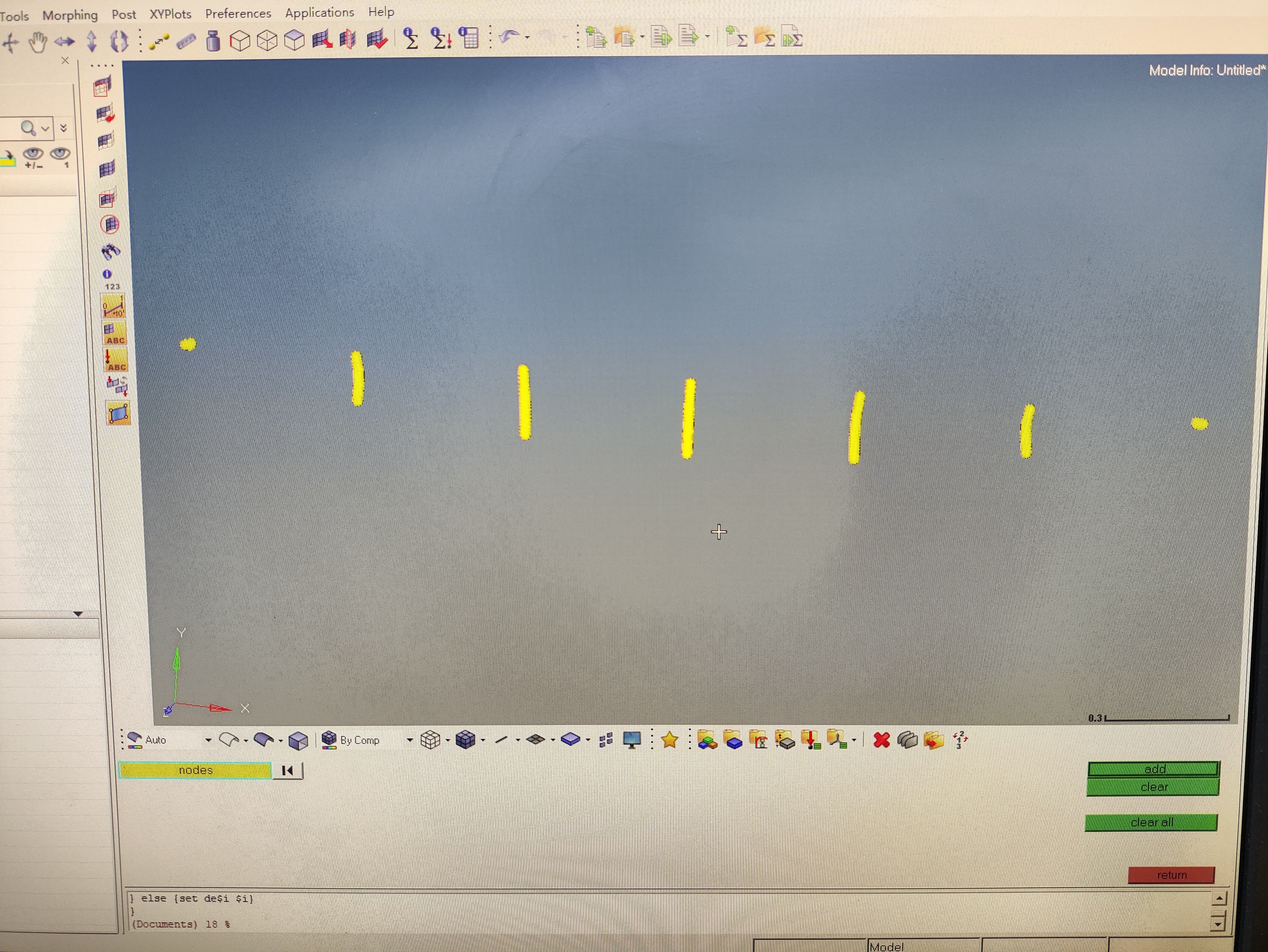 利用Tcl脚本 将节点坐标批量输入至HyperMesh中的图1